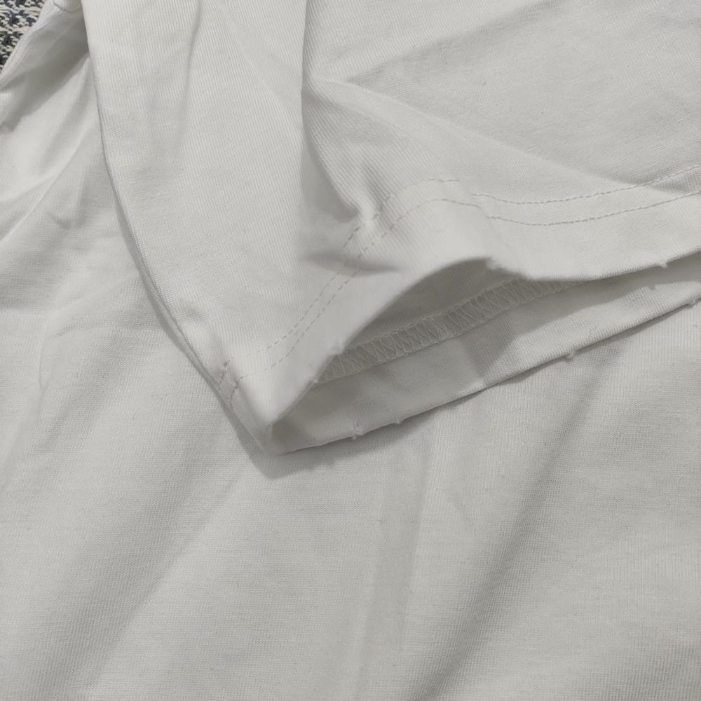 Balenciaga White T-Shirt with Black Graphic Logo - Picture 6 of 10